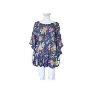 Primrose Dress - Blue Floral - XS